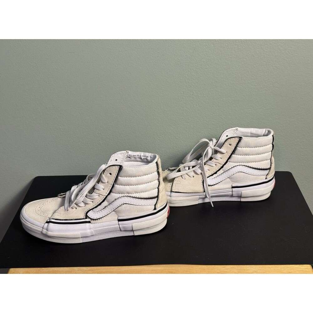 Vans Sk8-Hi Reconstruct Shoes Marshmallow/White - Men’s Size 7- Women’s Size 8.5